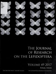 Cover of final issue of the Journal of Research on the Lepidoptera